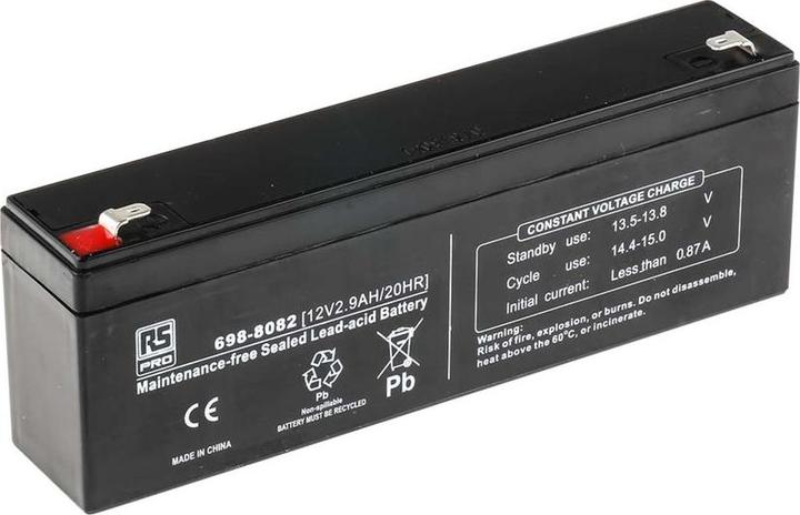 Immagine prodotto Rs Pro Batteria al piombo AGM 12V 2,9Ah (12 V, 2900 mAh)