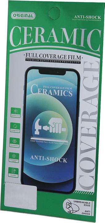 Actual product image OEM Tempered glass 9D Ceramic for iPhone 16 6,1" (Apple iPhone 15, Apple iPhone 16)