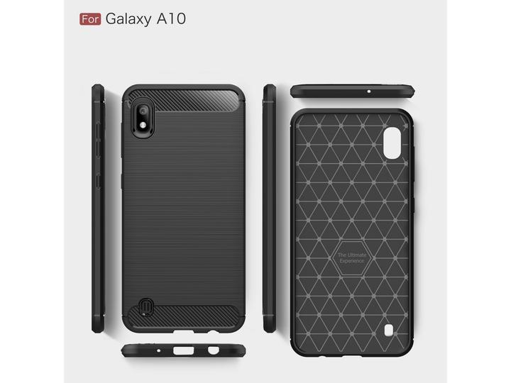 Produktbild Screenguard Samsung Galaxy A10 Hülle Carbon Brushed Soft TPU (Samsung Galaxy A10)