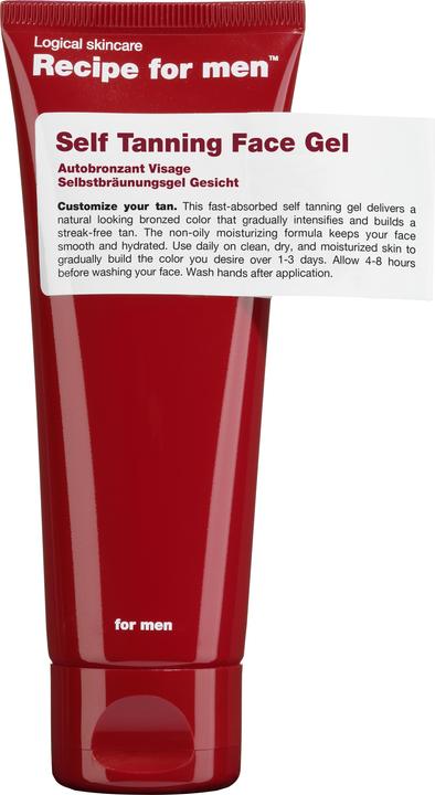 Recipe for men Self Tanning Face Gel (Selbstbräunungsserum, 75 ml)