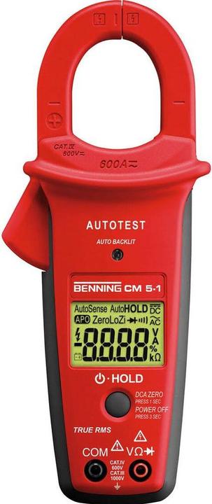 Actual product image Benning Current clamp, hand multimeter di (CAT III 600V)