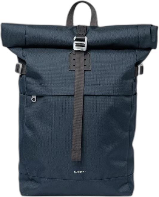 Navy with black leather