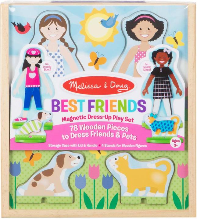 Image du produit Melissa & Doug Magnetic Dress Up - Amis et Animaux (78 x)