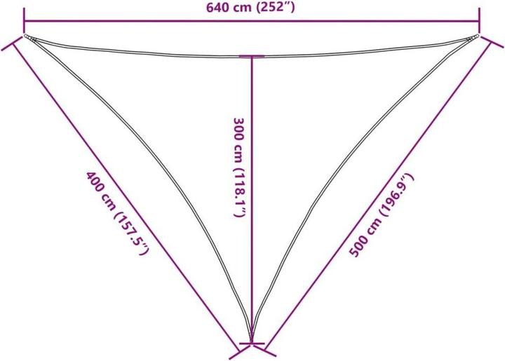 Actual product image VidaXL Sonnensegel (400 x 500 x 640 cm)