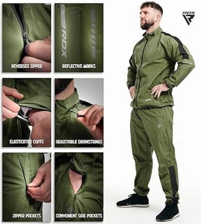 Actual product image Rdx Clothing Sauna Suit C1 Army Green-M