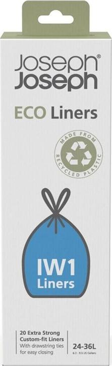 Immagine prodotto Joseph Joseph IW1 24-36L Eco Liners - Contenitori riciclati da 20 pezzi - Grigio (36 l)