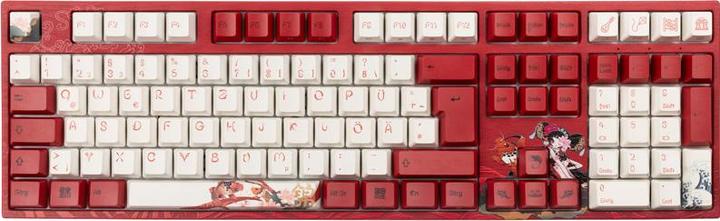 Produktbild Varmilo VEA109 Koi Gaming Tastatur, MX-Silent-Red, weisse LED (DE, Kabelgebunden)
