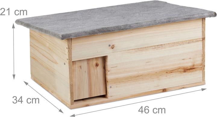Image du produit Relaxdays Maison pour hérisson résistant à l'hiver