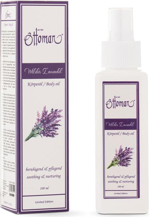 Actual product image Ottoman Lavender body oil, 100ml, relaxing body oil (Body oil, 100 ml)