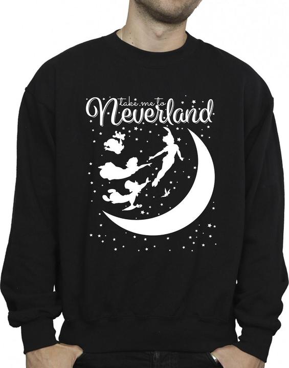 Actual product image Disney Mens Peter Pan Take Me To Neverland Sweatshirt (S)