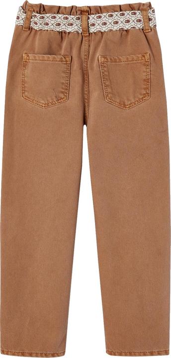 Image du produit Vertbaudet Pantalon fille paperbag avec ceinture en tissu (158)