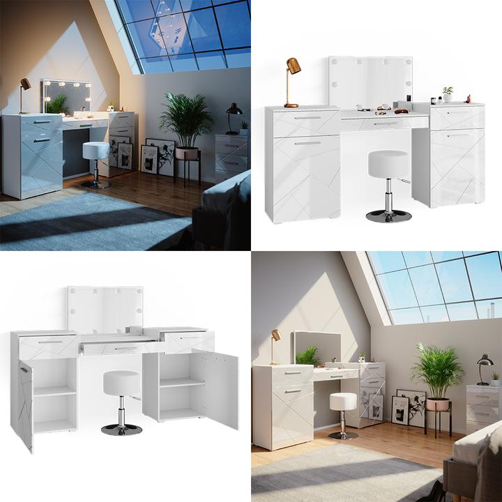 Immagine prodotto Vicco Irma con sgabello e illuminazione (190 x 90 x 39 cm)