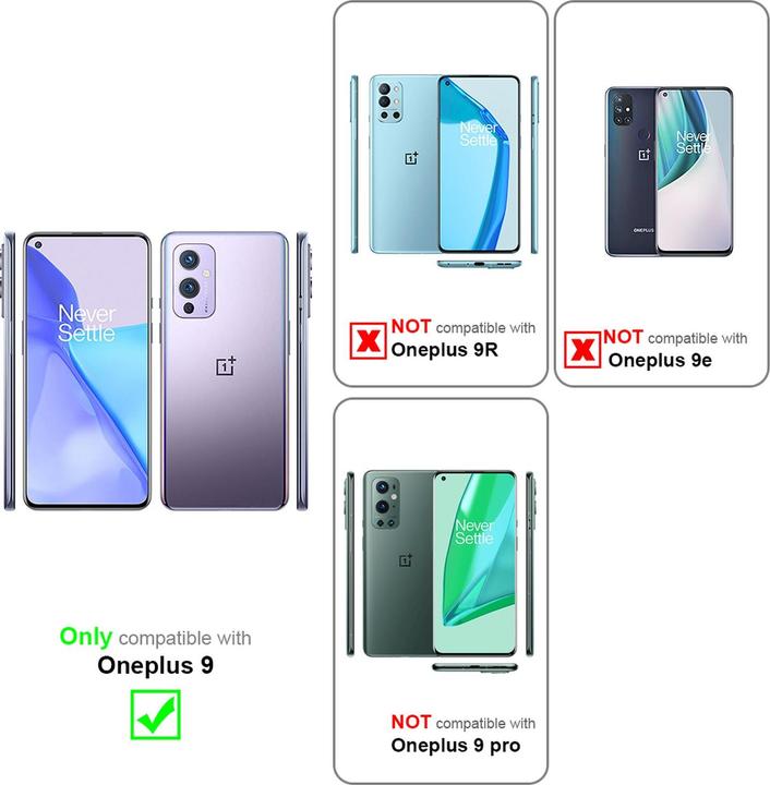 Actual product image Cadorabo Book Smart View Mirror Cover (OnePlus 9)