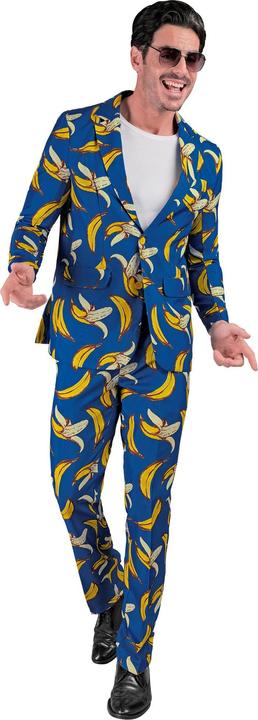 Image du produit Widmann Costume de fête avec motif banane néon veste et pantalon (XL)