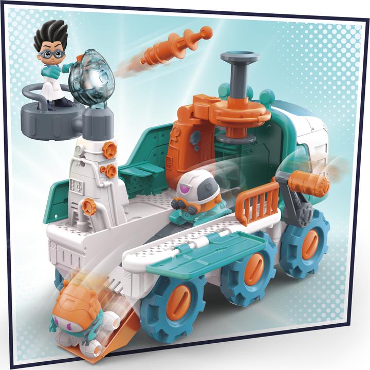 Image du produit PJ Masks Jouet préscolaire Romeo's Robot Lab, véhicule 2-en-1 et Ro