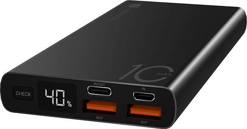 Produktbild Devia Powerbanka Navitel PWR10 AL ÄernÃ¡ (10000 mAh, 22.50 W, 37 Wh)