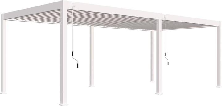 Actual product image Weide Pergola Deluxe Plus 3.6x7.2m with slatted roof white (360 cm, 720 cm)