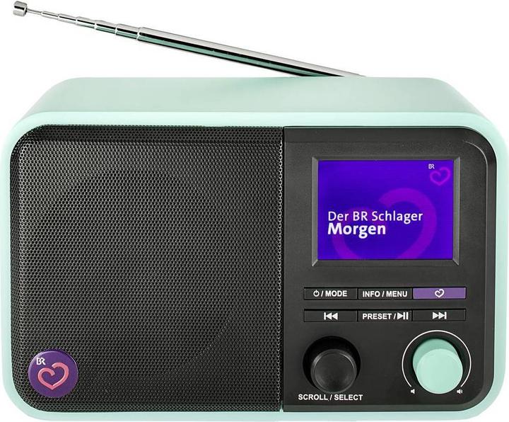 Actual product image Dual BR Schlager Radio - DAB+/ FM radio with Bluetooth and rechargeable battery (DAB+)