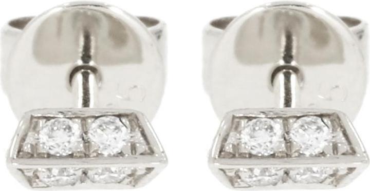 Immagine prodotto Xen Orecchini pendenti a prisma con 8 diamanti 0,06 ct. oro bianco 585 (585 oro bianco)