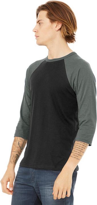 Produktbild Bella Canvas Canvas Baseball TShirt 34Ärmel (M)