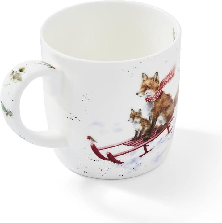 Produktbild Wrendale Design Tasse - Sleigh Ride (Fox) EU (300 ml, 1 x)