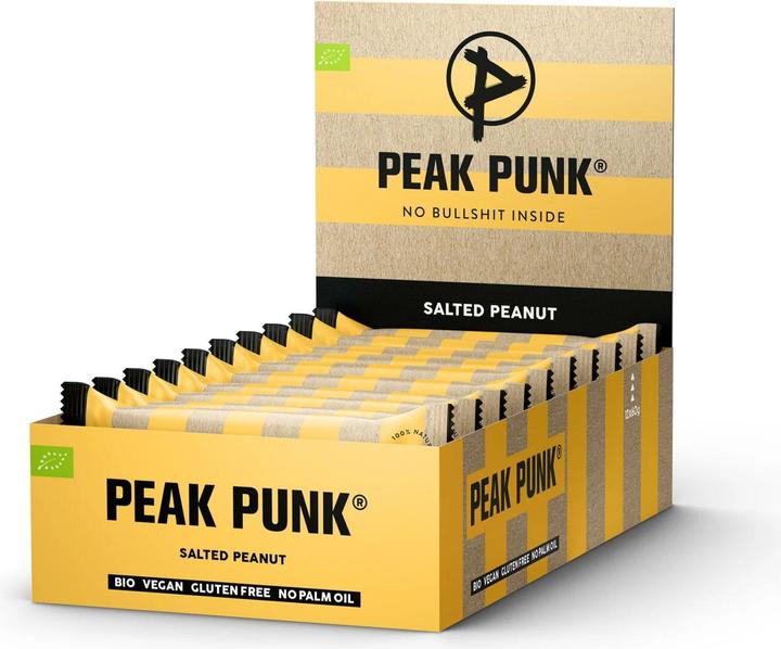 Image du produit Peak Punk Bio Oat Flapjack (Cacahuètes salées, 12 pcs, 720 g)
