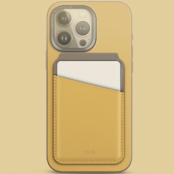 Immagine prodotto Uniq Lyden DS magnetyczny portfel RFID e stojak na telefon żółto-szary/canary yellow-flint grey