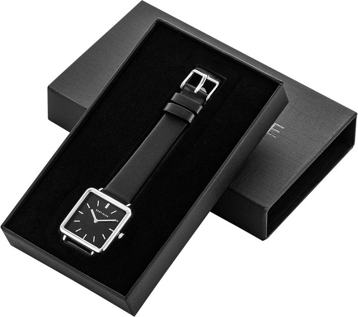 Actual product image Eastside Ladies quartz watch Grand genuine leather black - 11254 (Analogue wristwatch, 37.30 mm)