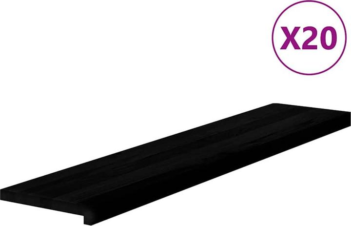 Produktbild VidaXL Treppenstufen 20 Stk. Dunkelbraun 120x25x2 cm Massivholz Eiche