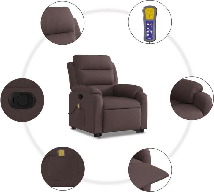 Produktbild VidaXL Massagesessel mit Aufstehhilfe Stoff