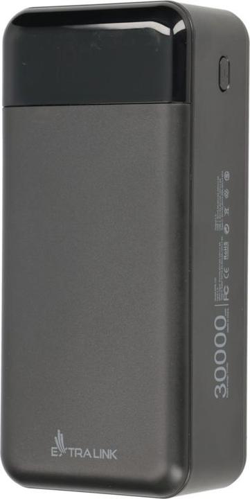 Produktbild Extralink EX.19522 power bank Lithium Polymer (LiPo) Black (30000 mAh, 22.50 W, 111 Wh)