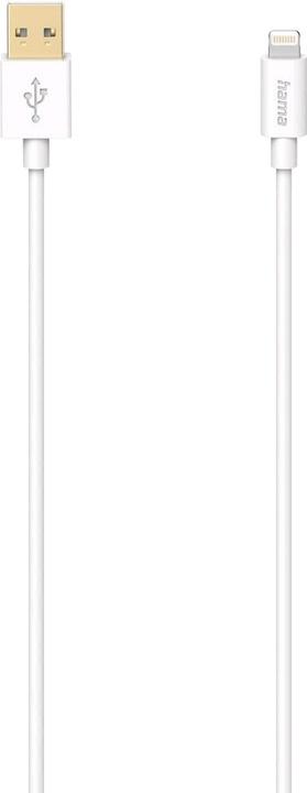 Actual product image Hama Charging cable, USB-A - Lightning, 1.5 m, white (1.50 m, USB 2.0)