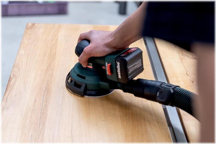Actual product image Metabo Cordless Random Orbit Sander PowerMaxx SXA12-125 BL Solo (Eccentric grinder)