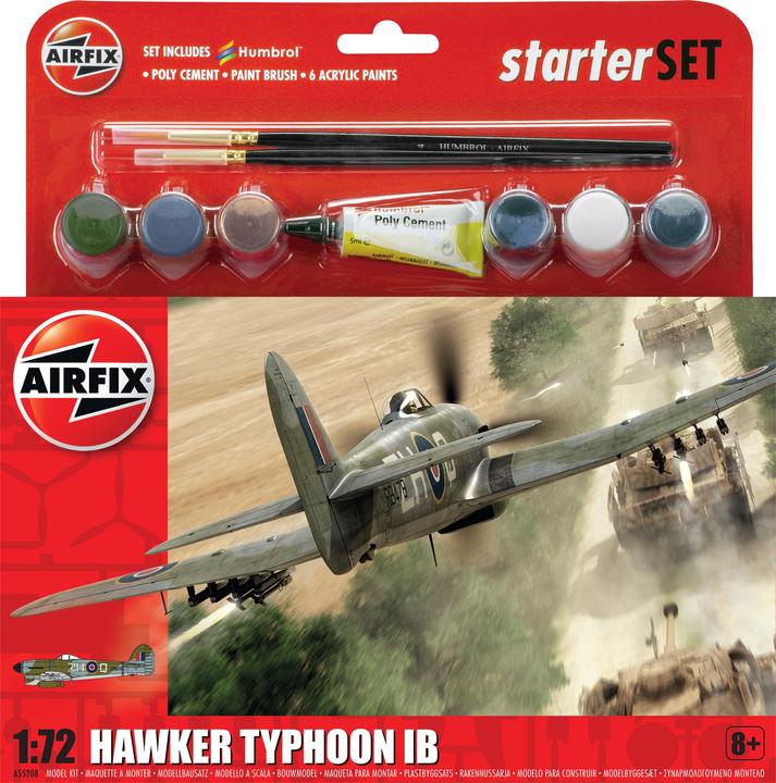 Produktbild Airfix Bausatz Starter Set Hawker Typhoon Mk Ib 1:72
