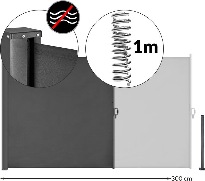 Produktbild Casaria Seitenmarkise (3 m)