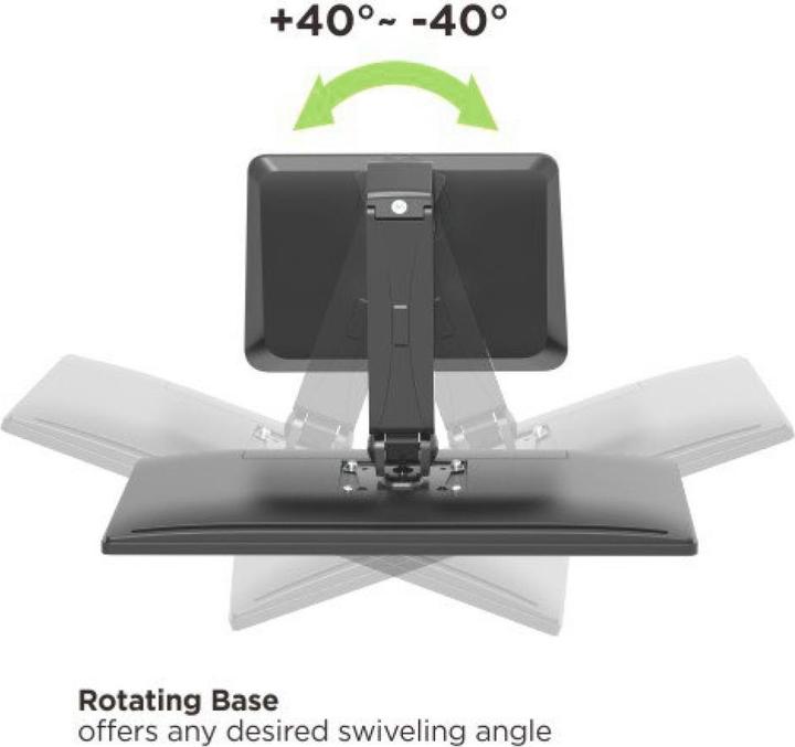 Immagine prodotto Techly Supporto da scrivania per 1 touchscreen da 17-32 pollici 43-81 cm nero (Tavolo, 32")