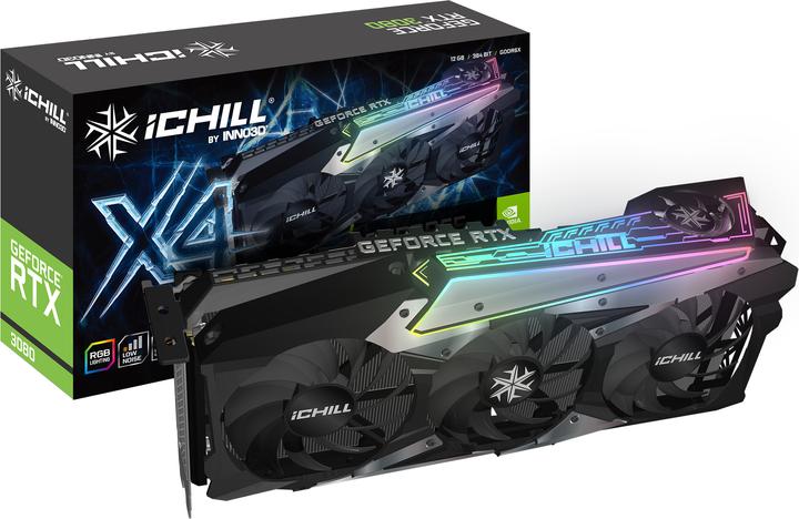 Produktbild Inno3D RTX3080 iChill X4 LHR GDDR6X HDMI 3xDP (12 GB)