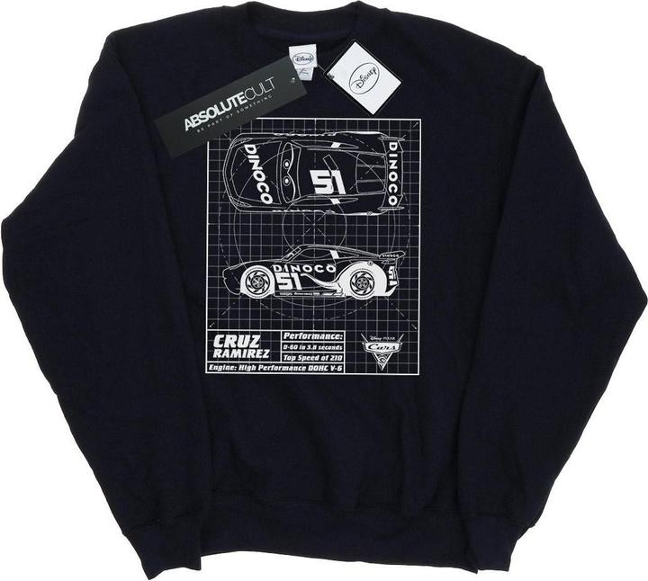 Produktbild Disney Cars Cruz Ramirez Blueprint Sweatshirt (XXL)