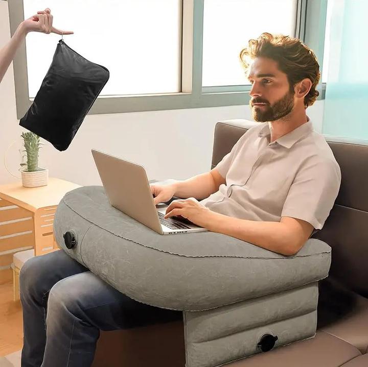 Image du produit Dema Coussin de lecture Accoudoirs Coussin gonflable pour ordinateur portable Gris