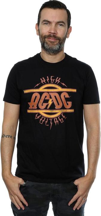 Immagine prodotto AC/DC High Voltage Distressed Logo Maglietta Uomo (M)