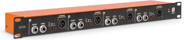 Actual product image Palmer Audio BRIDGE 4A - 4-channel active DI box in 19" rack format