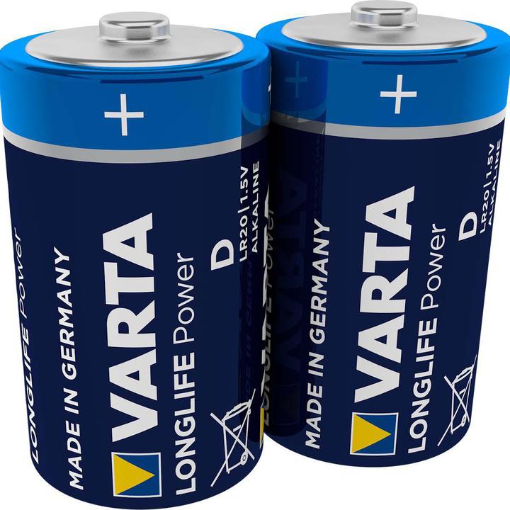 Image du produit Varta LONGLIFE Power (2 pcs, D, 16500 mAh)