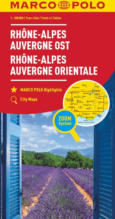 Image du produit Carte MARCO POLO France Rhône-Alpes