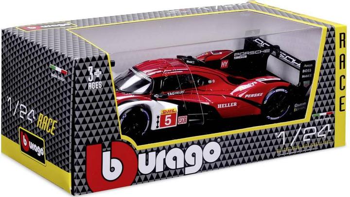 Actual product image Bburago Porsche 963 LeMans '23 #5 1:24 scale model car