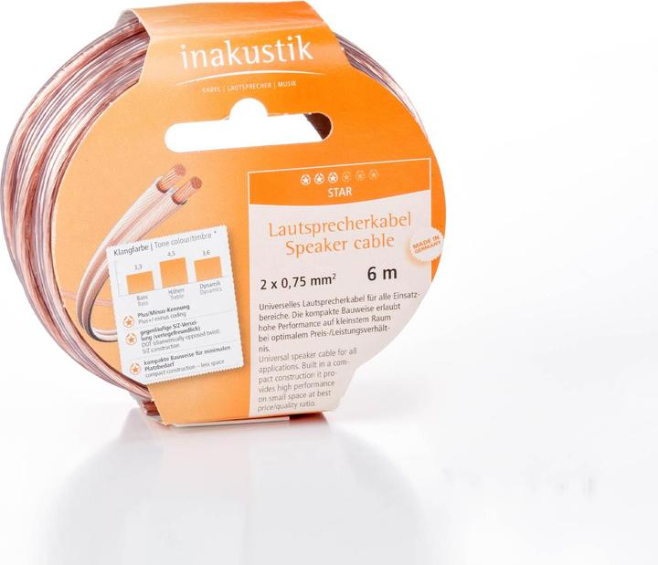 Immagine prodotto Inakustik Stella (6 m, 0.75 mm².)
