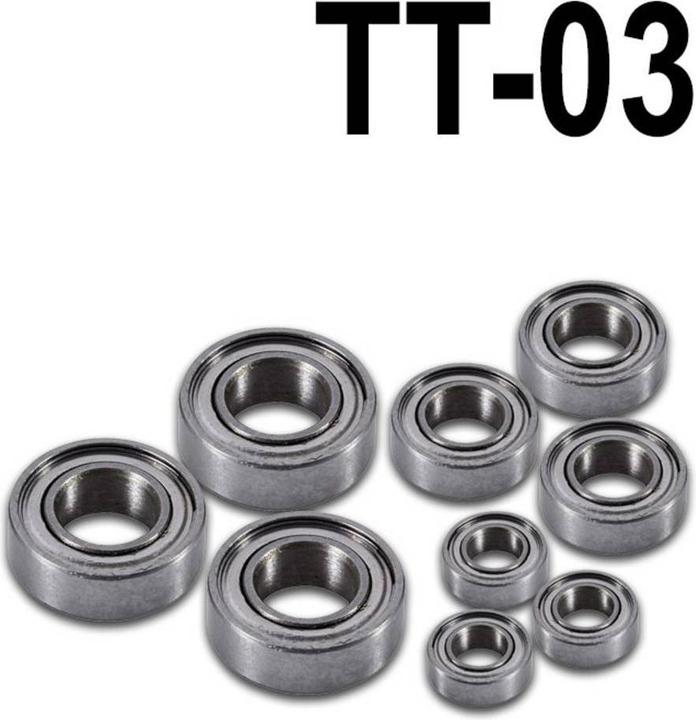Immagine prodotto Reely Set di cuscinetti a sfera per il telaio Tamiya TT-03