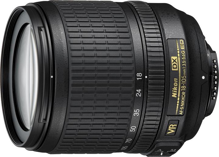 Immagine prodotto Nikon AF-S DX 18-105mm f/3.5-5.6G (UE) (Nikon DX, APS-C / DX)