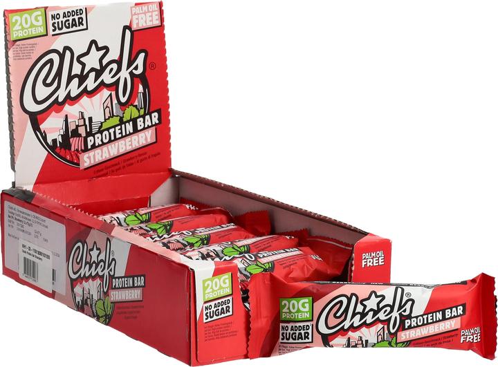 Produktbild Chiefs Protein Bar (Erdbeere, 12 Stk., 660 g)