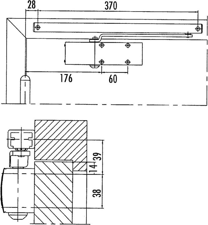 Actual product image Geze Door closer TS 1500 G (Entrance door, Indoor)