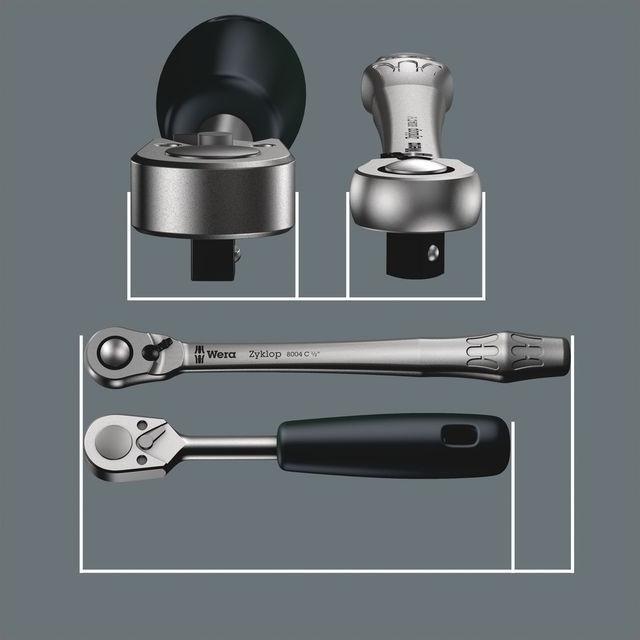 Produktbild Wera 8100 SC 8 Zyklop Metal-Knarrensatz (11 mm, 17 mm, 19 mm, 12 mm, 15 mm, 14 mm, 16 mm, 13 mm, 18 mm, 10  mm)
